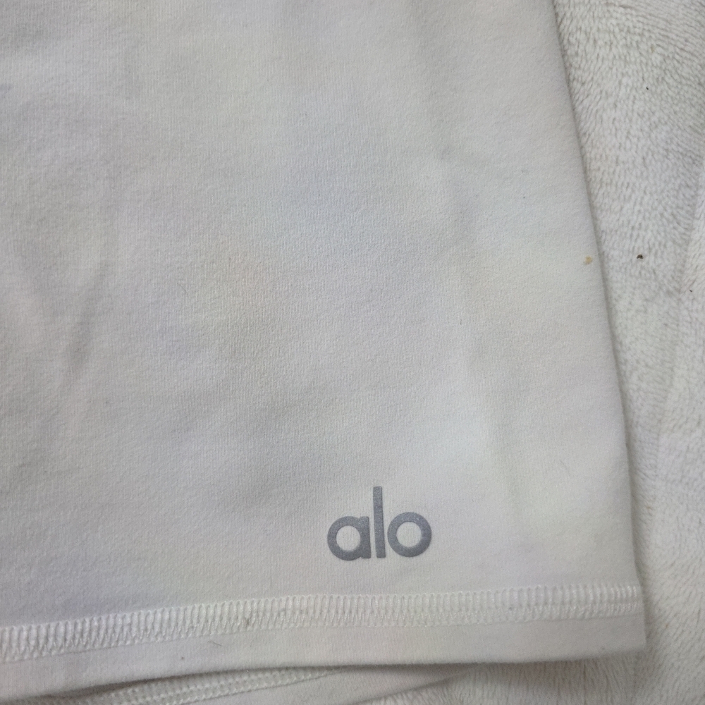 ALO Yoga White Athletic Shorts